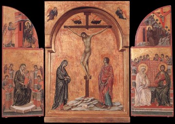 Duccio Painting - Tríptico 2 Escuela de Siena Duccio